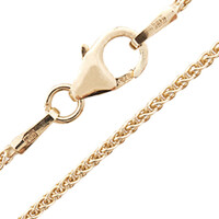 Catena grumetta piatta in Oro Giallo 9K - 45 cm - 2,5 g