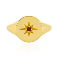 Anello in argento con Zircone Champagne