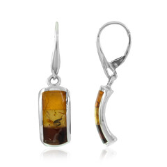 Orecchini in argento con Ambra Baltica