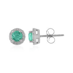Orecchini in argento con Smeraldo Russo