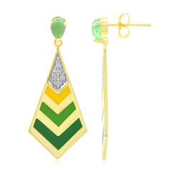 Orecchini in argento con Giada