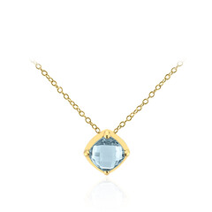 Collana in argento con Topazio Blu Cielo