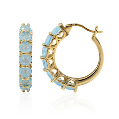Orecchini in argento con Quarzo blu pastello
