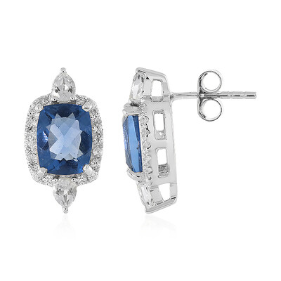 Orecchini in argento con Fluorite Cangiante