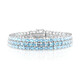 Bracciale in argento con Topazio Blu Svizzero