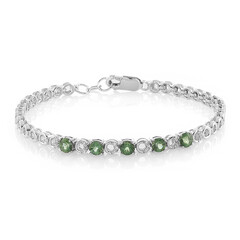 Bracciale in argento con Apatite Cromo