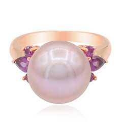 Anello in argento con Perla Ming (TPC)