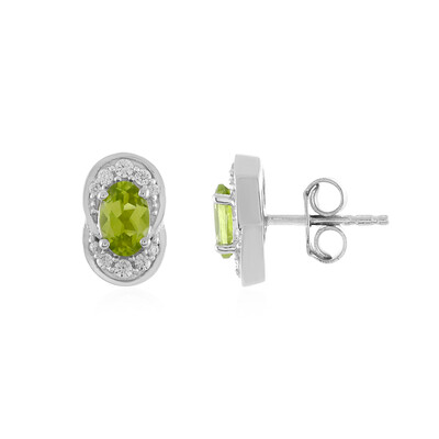 Orecchini in argento con Peridoto