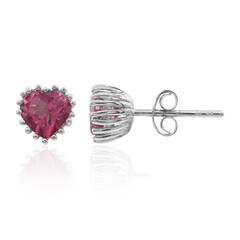 Orecchini in argento con Topazio Rosa