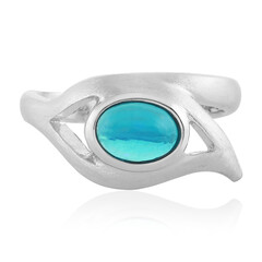 Anello in argento con Opale Blu dell'Etiopia