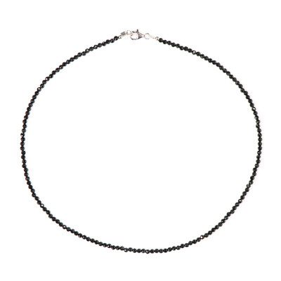 Collana in argento con Spinello Nero