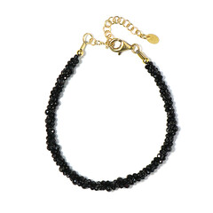 Bracciale in argento con Spinello Nero