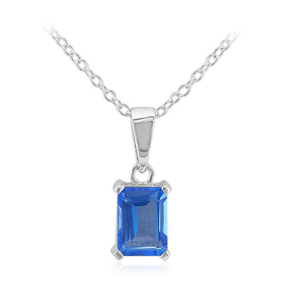 Collana in argento con Topazio Blu Indaco