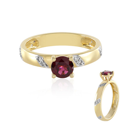 Anello in argento con Rodolite Lampone