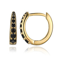 Orecchini in argento con Spinello Nero