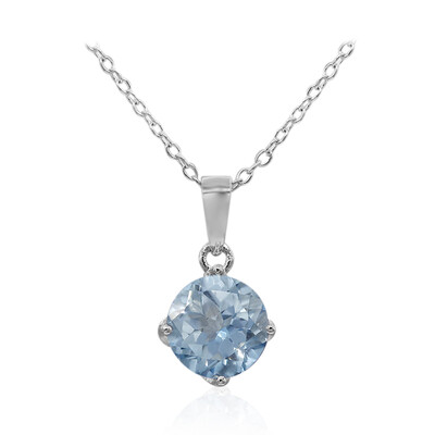 Collana in argento con Topazio Mistico Azzurro