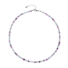 Collana in argento con Fluorite