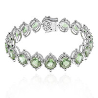 Bracciale in argento con Fluorite Blu Caraibico  (Dallas Prince Designs)