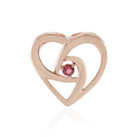 Ciondolo in argento con Tormalina Rosa Nigeriana