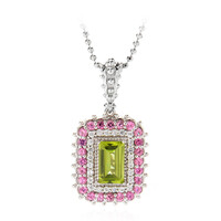 Collana in argento con Peridoto (Dallas Prince Designs)