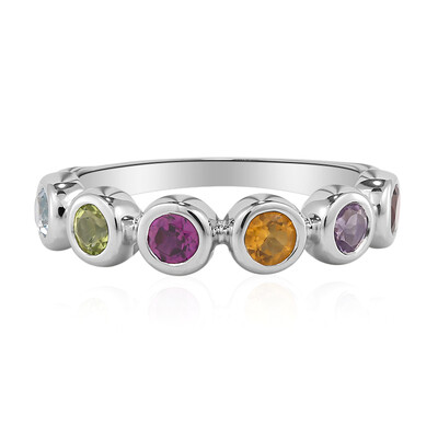 Anello in argento con Topazio Blu Cielo