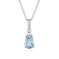 Collana in argento con Topazio Blu Cielo