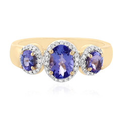 Anello in oro con Tanzanite