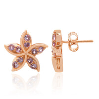 Orecchini in argento con Zaffiro Rosa (Remy Rotenier)