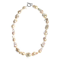Collana in argento con Perla di Acqua Dolce (TPC)