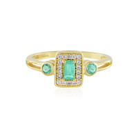 Anello in argento con Smeraldo Russo