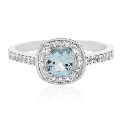 Anello in argento con Acquamarina