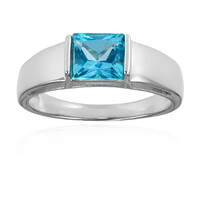 Anello in argento con Topazio Paraiba