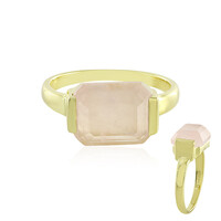 Anello in argento con Quarzo Rosa