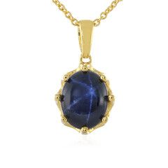 Collana in argento con Zaffiro Stellato Blu