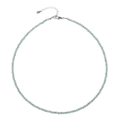 Collana in argento con Apatite Verde