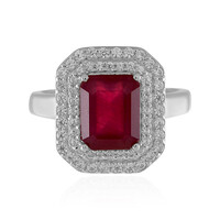 Anello in argento con Rubino del Madagascar