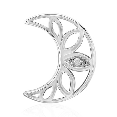 Charm in argento con Diamante SI1 (G) (Annette)