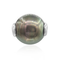 Ciondolo in argento con Perla Tahitiana