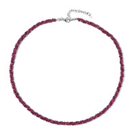 Collana in argento con Rubino