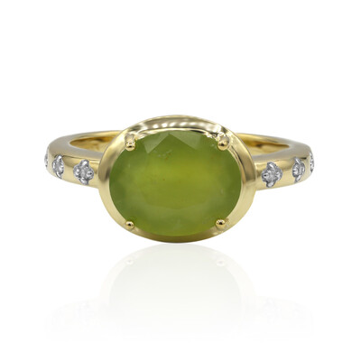 Anello in oro con Opale Verde Brasiliano (Tenner Diniz)