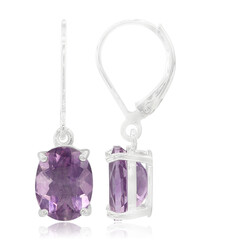 Orecchini in argento con Fluorite Viola