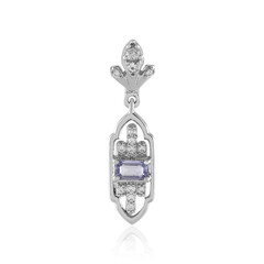 Ciondolo in argento con Zaffiro Ceylon Blu (non riscaldato)
