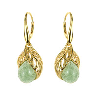 Orecchini in argento con Quarzo Verde