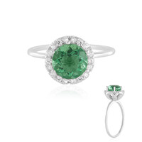 Anello in argento con Fluorite Blu Caraibico