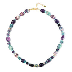 Collana in argento con Fluorite