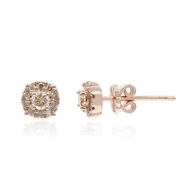 Orecchini in oro con Diamante Rose de France SI1 di Argyle (Annette)