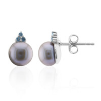 Orecchini in argento con Perla d'Acqua Dolce Argentata (TPC)