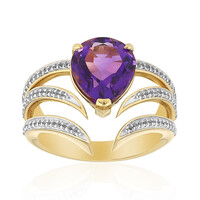 Anello in oro con Ametista Siberiana (Adela Gold)