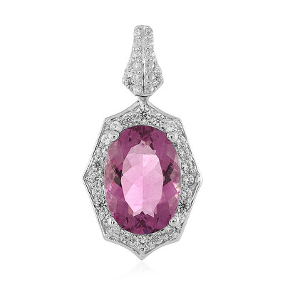 Ciondolo in argento con Fluorite Rosa del Messico