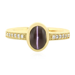 Anello in argento con Sillimanite Occhio di Gatto